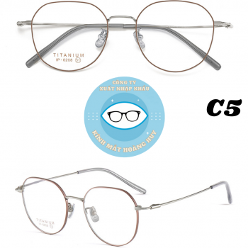 Gọng kính kim loại mã 6208